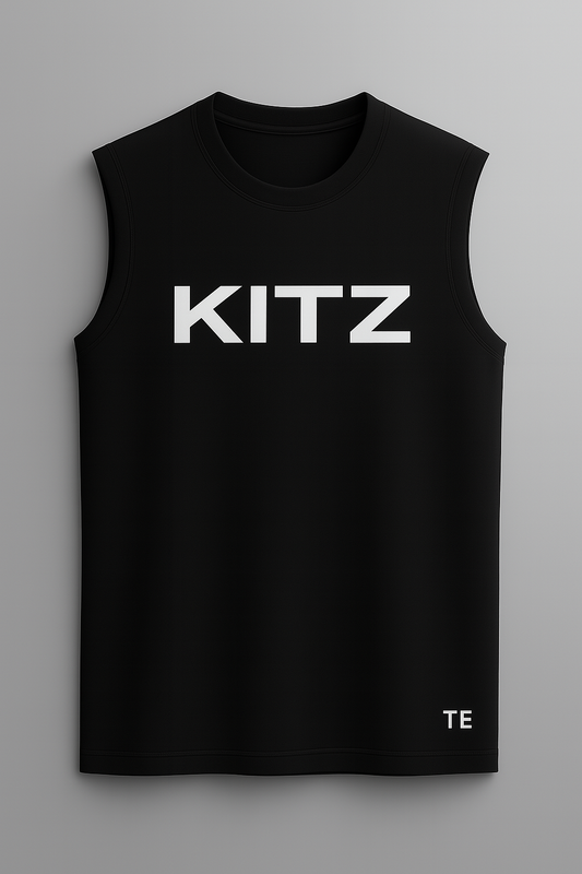 KITZ Sleeveless Training Top – Black