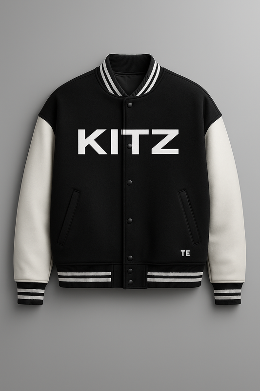 KITZ Heritage Varsity Jacket – Noir & Bone